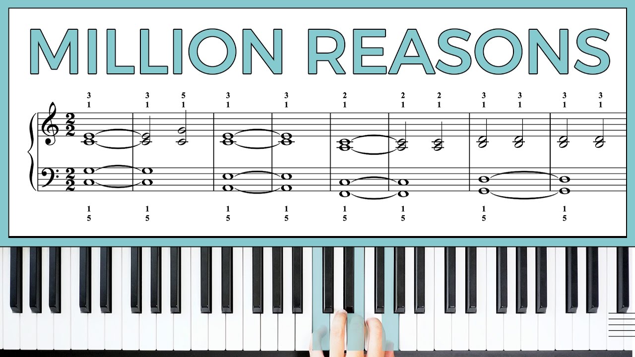 million reasons piano